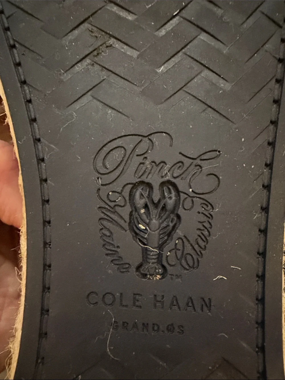 Cole Haan Navy Knit Espadrille Slip-On Flats